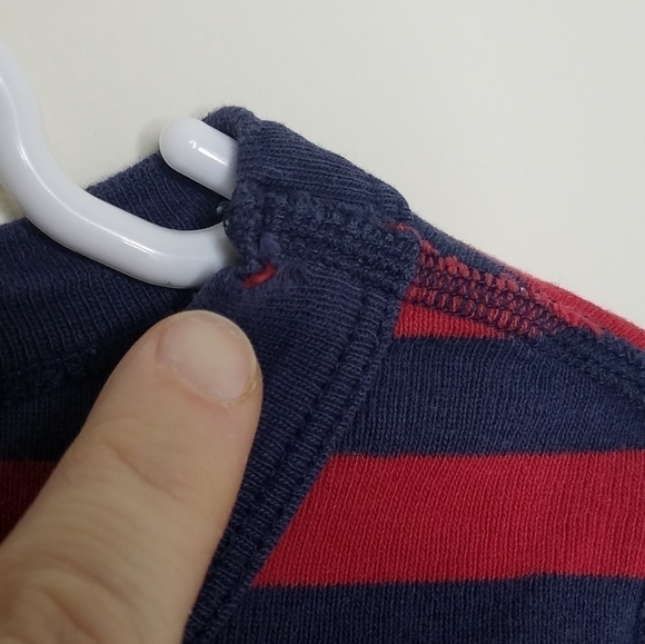 Hanna Andersson Stripe Pajama PJ Shirt Top 110 5 - Picture 3 of 4